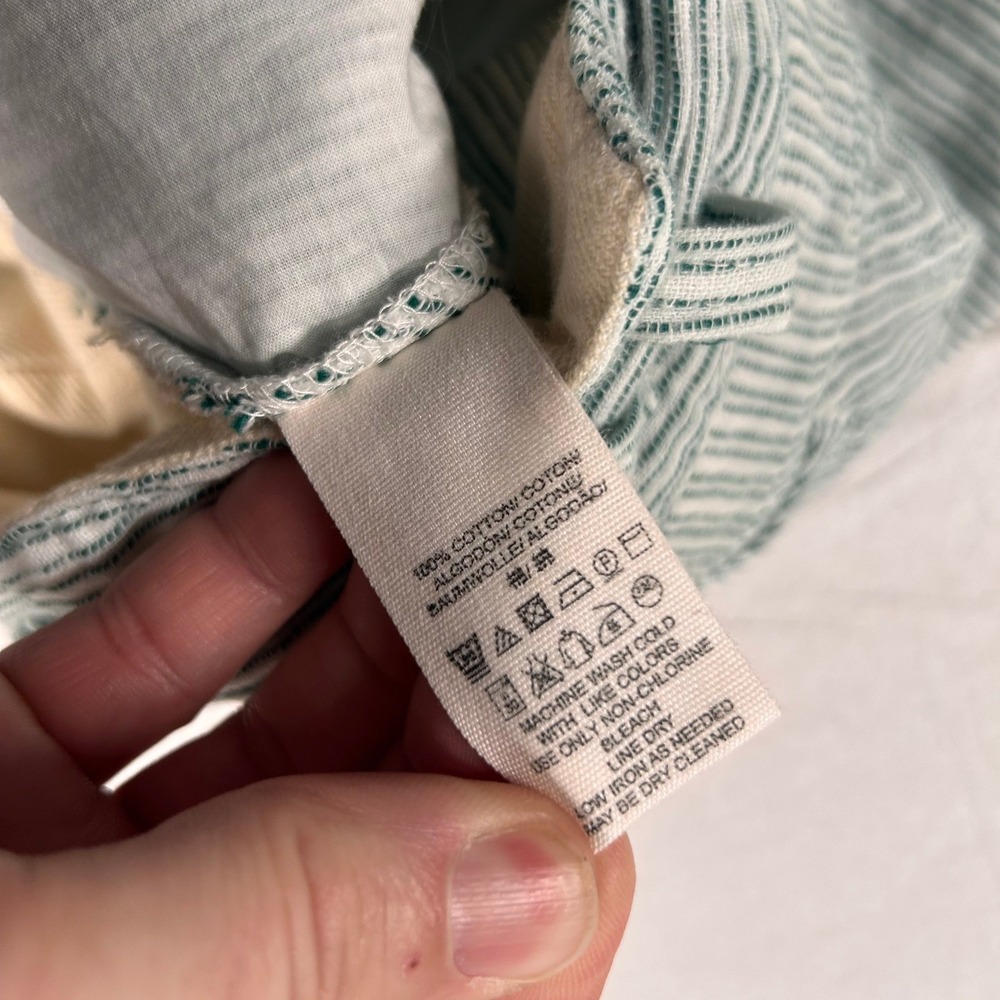 Free People Pants Womens 2 Striped High Waisted Paperbag Striped Gauzy Droploop - Picture 5 of 10